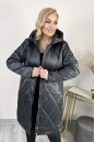 Женское пальто из текстиля с капюшоном 8024036-4