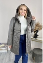 Женское пальто из текстиля с капюшоном 8024088-3
