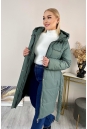 Женское пальто из текстиля с капюшоном 8024098-3