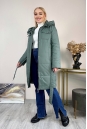 Женское пальто из текстиля с капюшоном 8024098-4