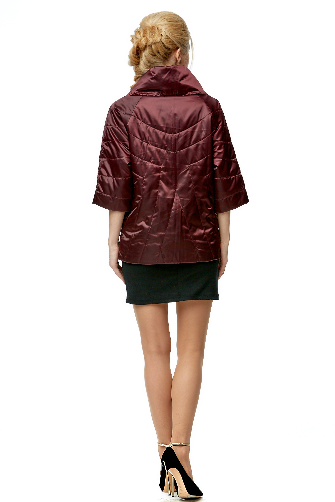 Куртка женская из текстиля с воротником 8000897-3