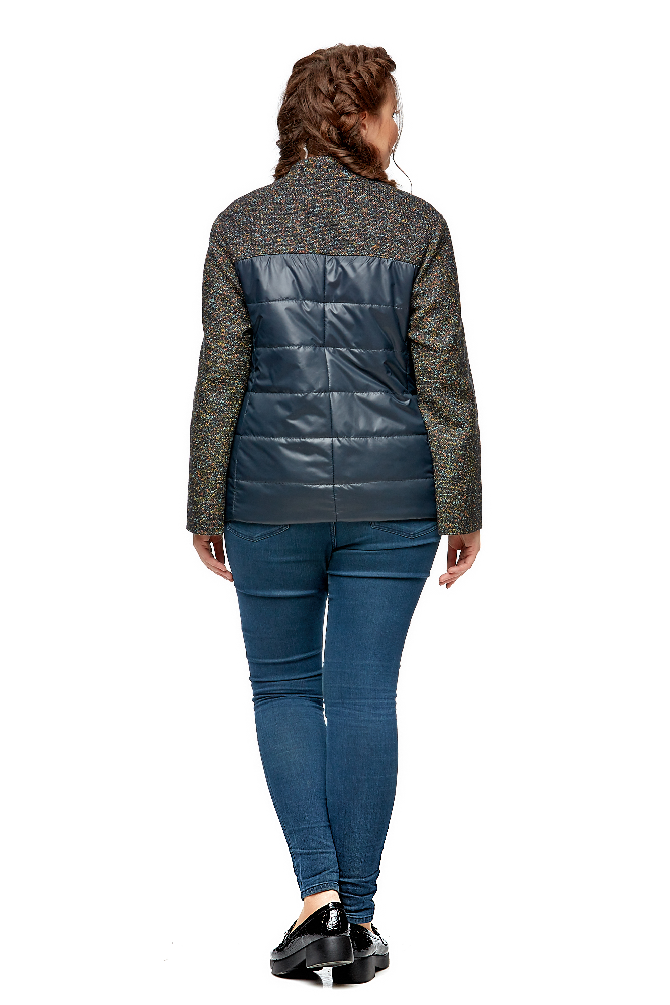 Куртка женская из текстиля с воротником 8000976-3