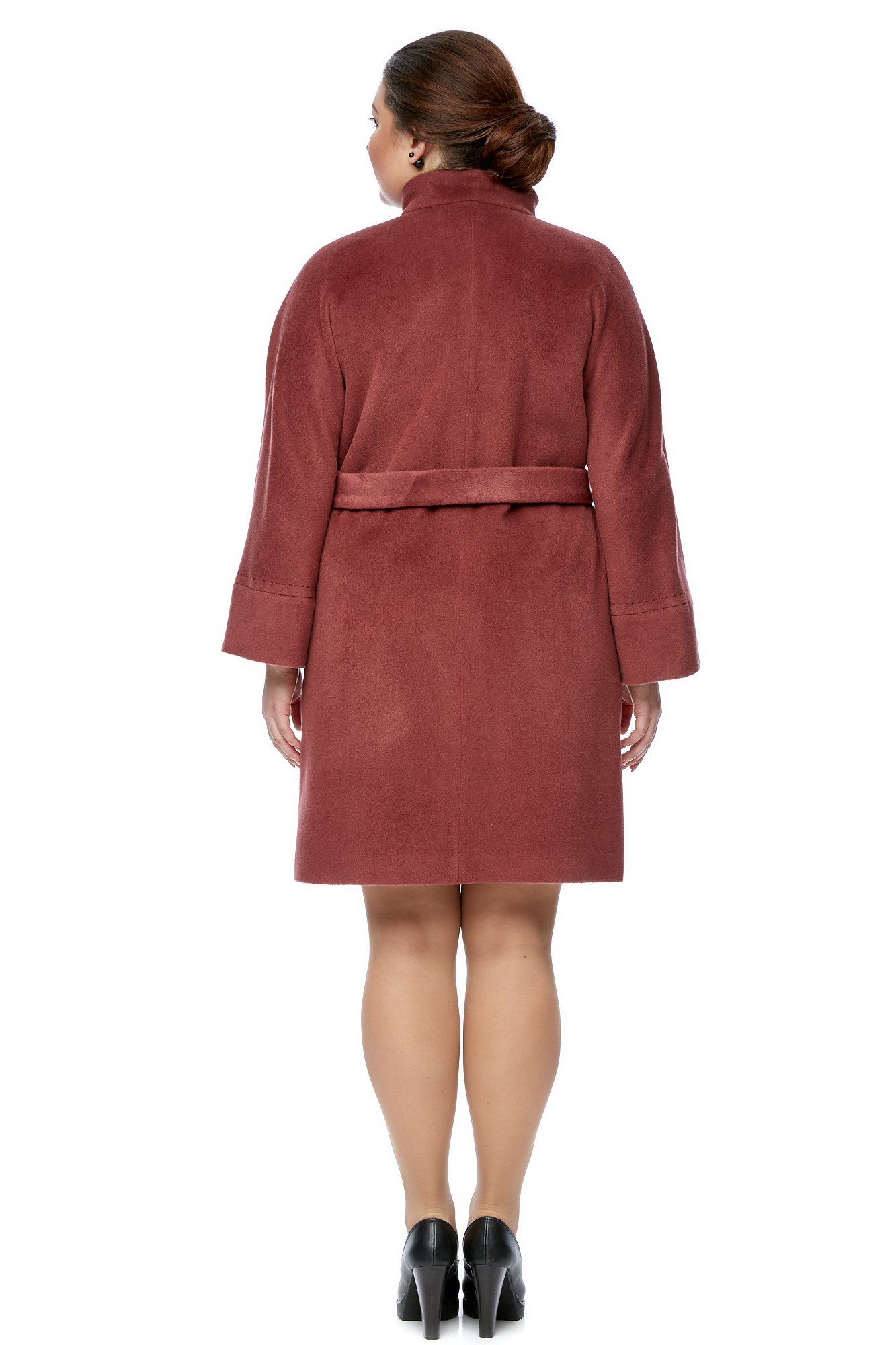 Женское пальто из текстиля с воротником 8001773-3