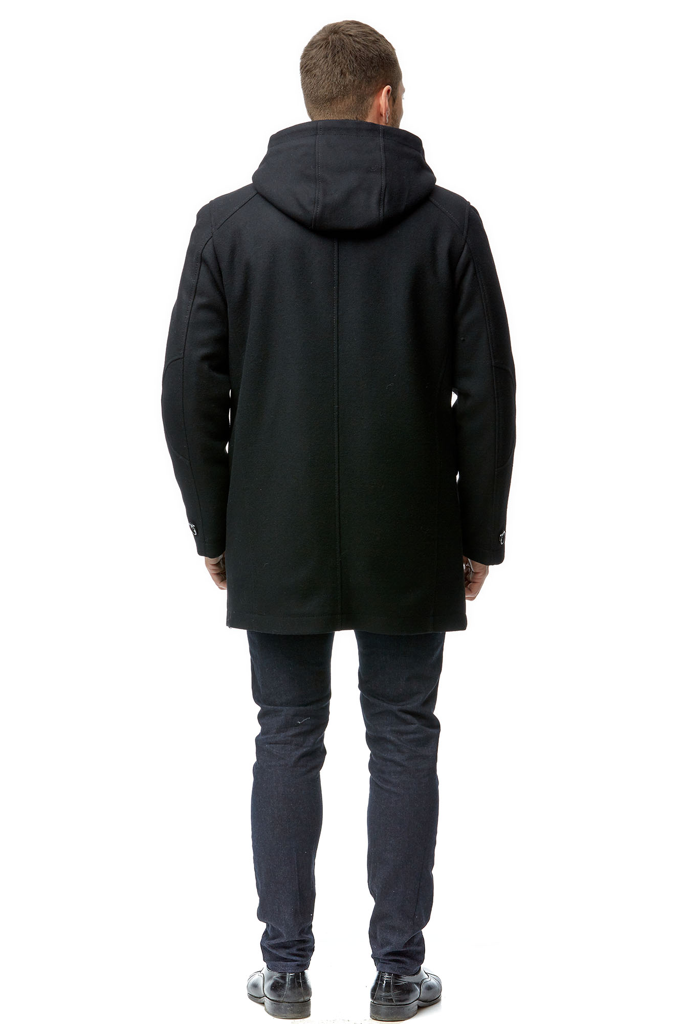 Мужское пальто из текстиля с капюшоном 8001794-3