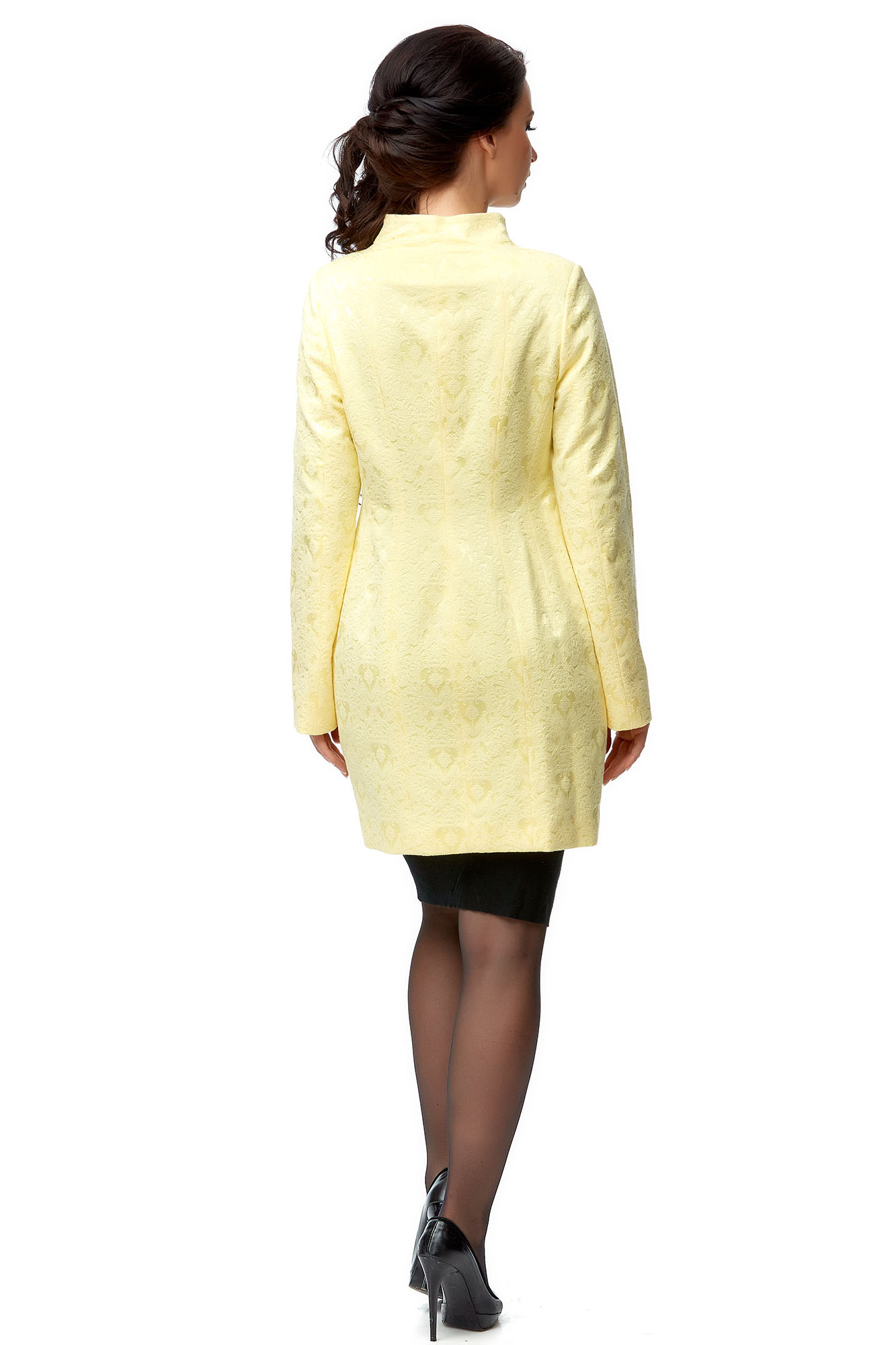 Женское пальто из текстиля с воротником 8001871-3