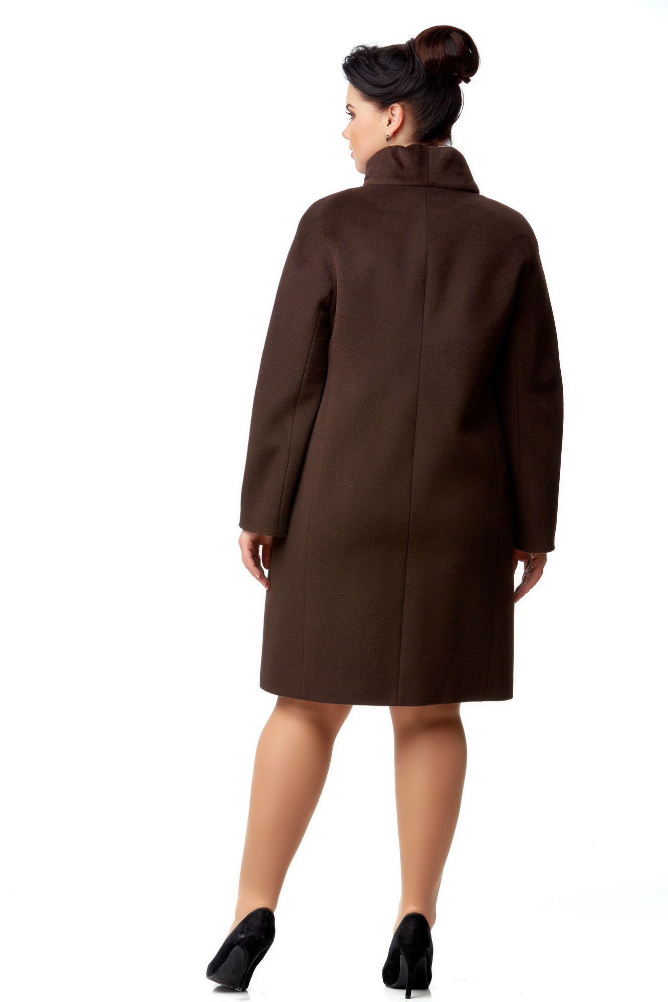 Женское пальто из текстиля с воротником 8001916-3