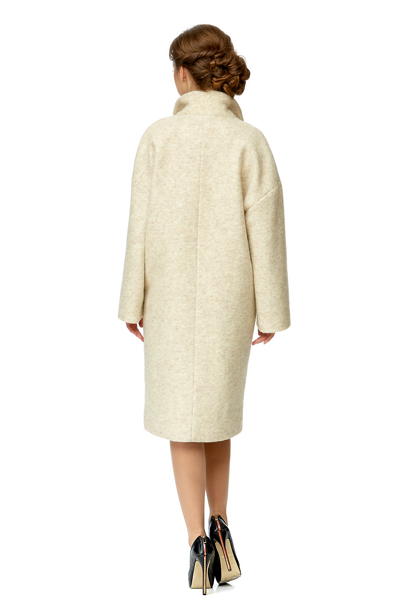 Женское пальто из текстиля с воротником 8001980-3