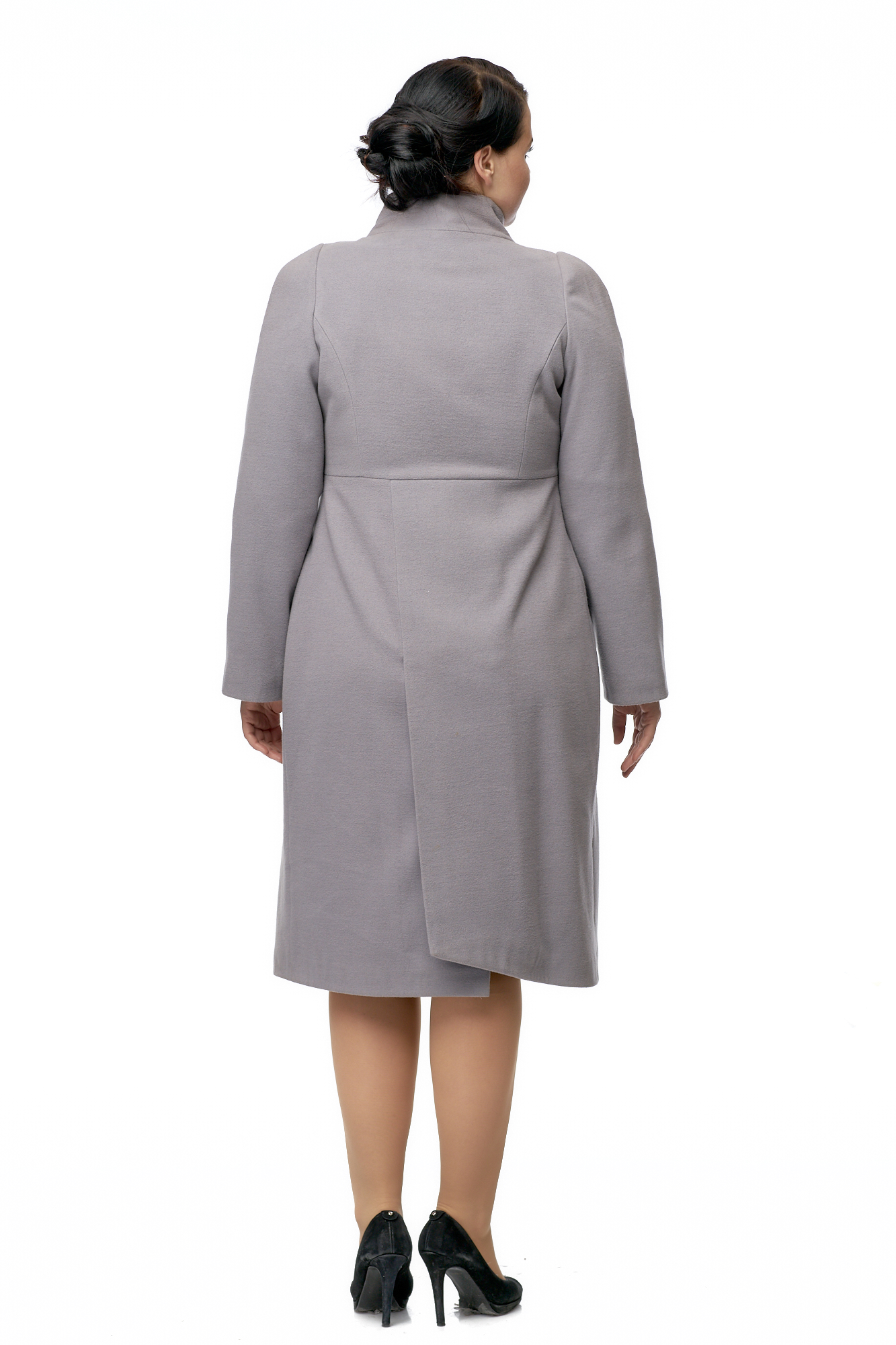 Женское пальто из текстиля с воротником 8002767-2