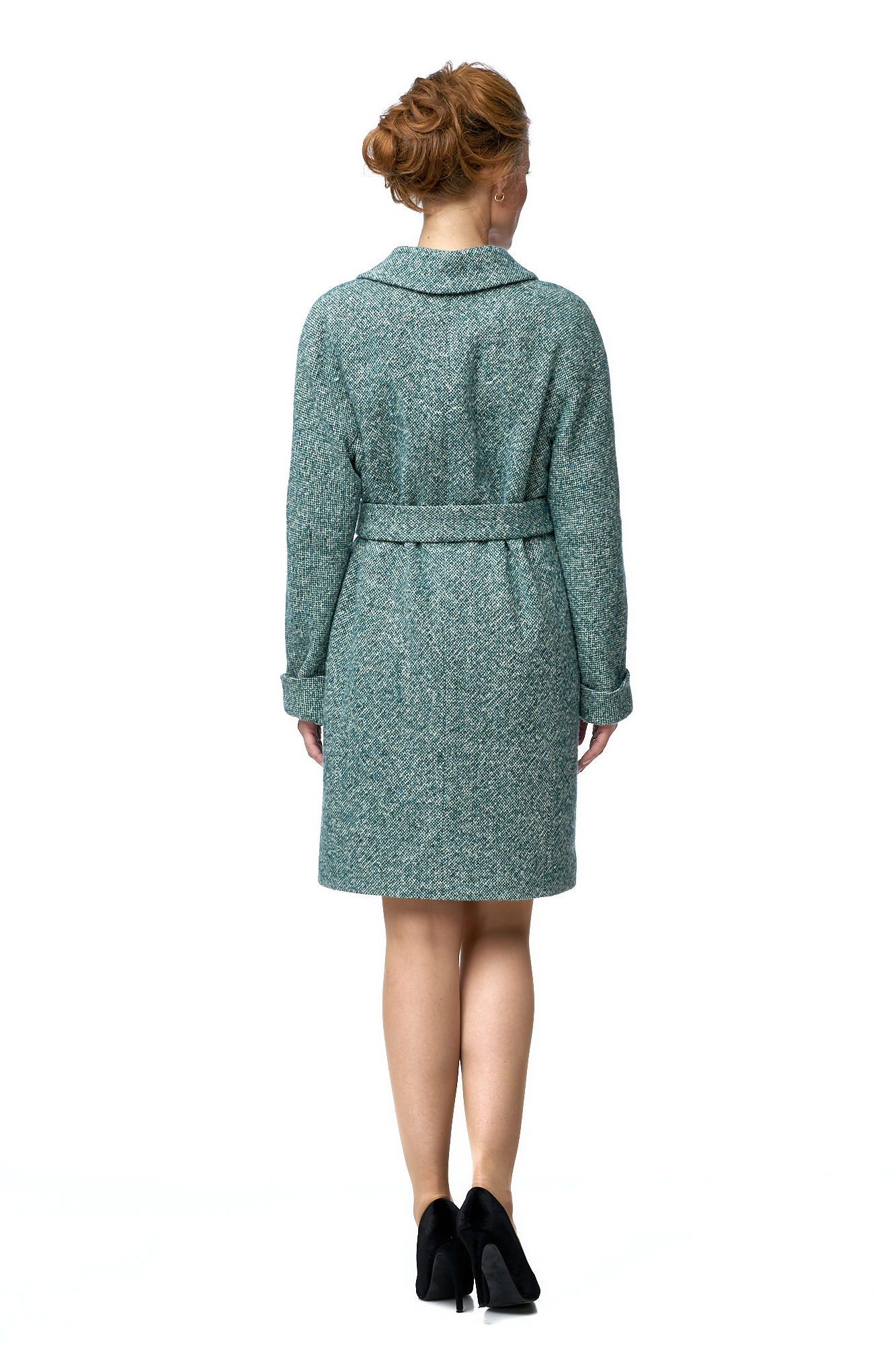 Женское пальто из текстиля с воротником 8003263-2