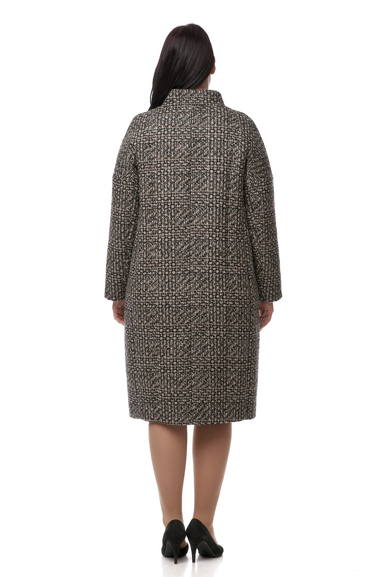 Женское пальто из текстиля с воротником 8009609-2