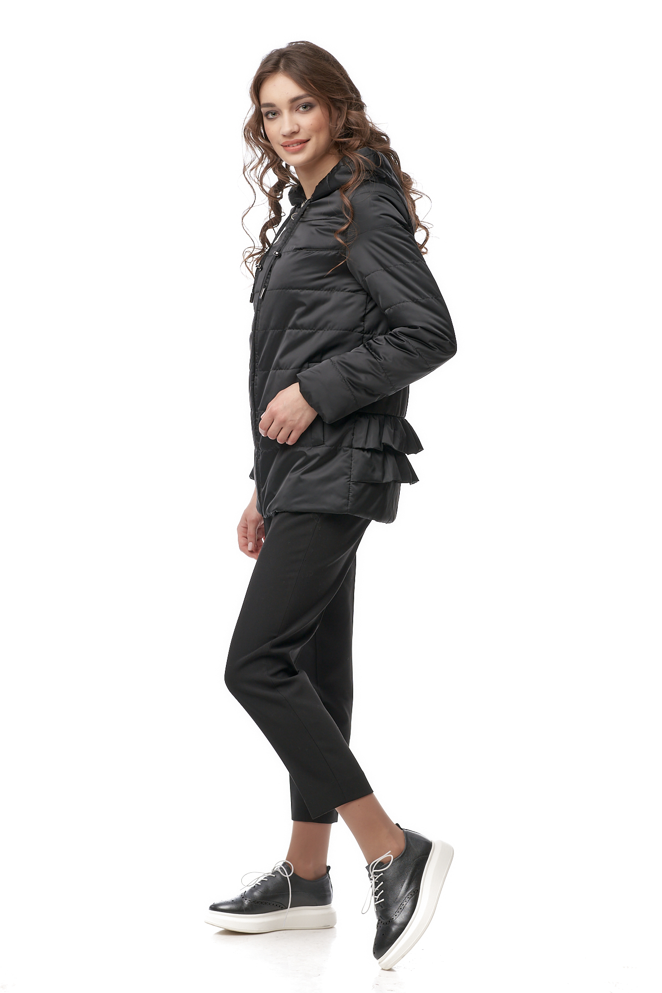 Куртка женская из текстиля с капюшоном 8009867-3